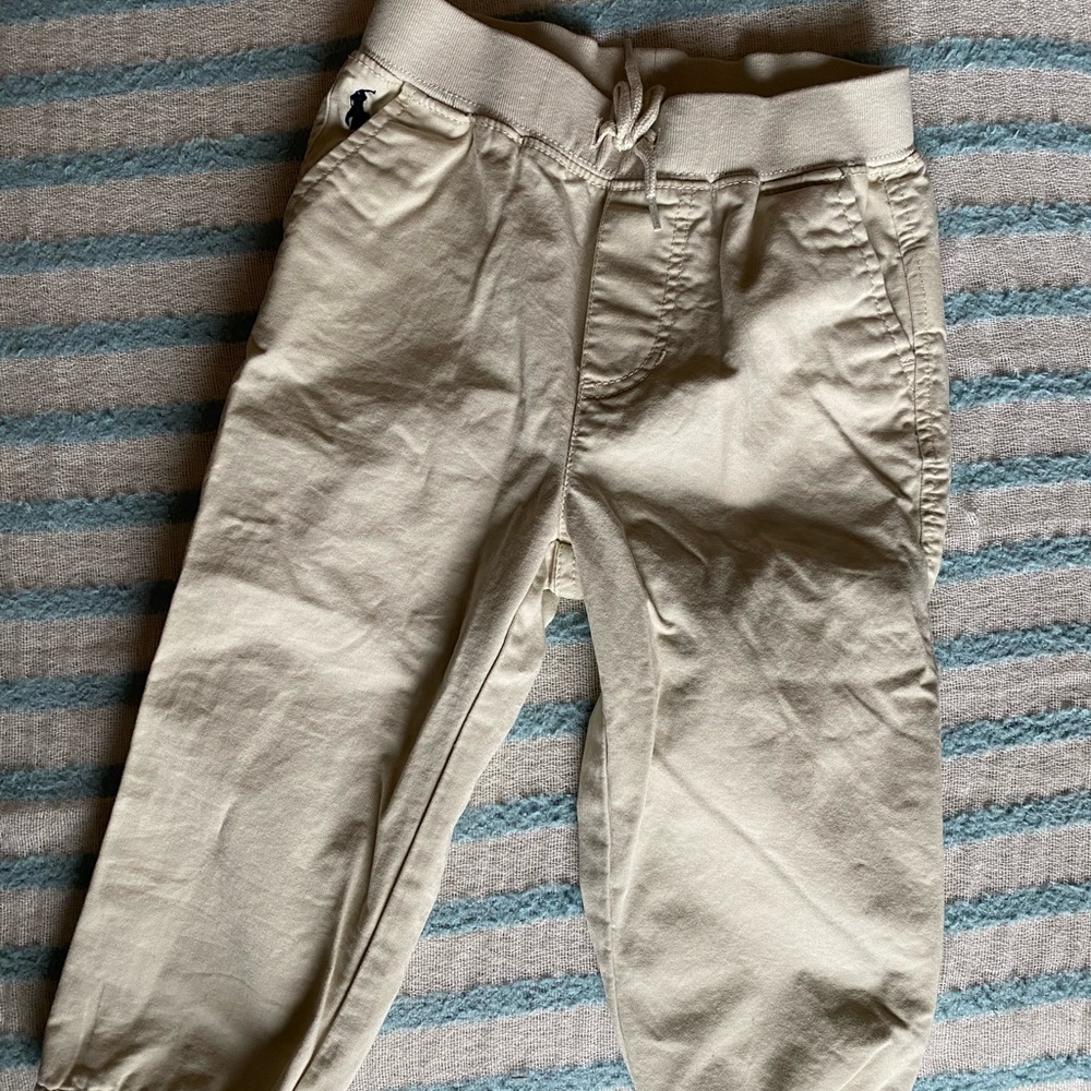 Ralph Lauren Khaki Joggers - 18 mos
